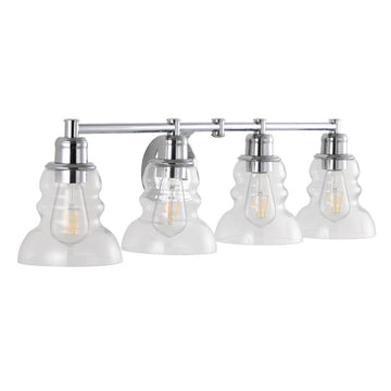 Manhattan Vintage Metal/Glass Industrial Rustic LED Vanity